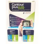 BALÍČEK! Contour plus ELITE - Glukometr + 2 balení proužků