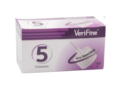 Verifine jehly 5 31G 0,25 x 5 mm 100 ks