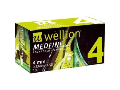 Wellion jehly MEDFINE PLUS 32Gx4 mm 100 ks inz.pera