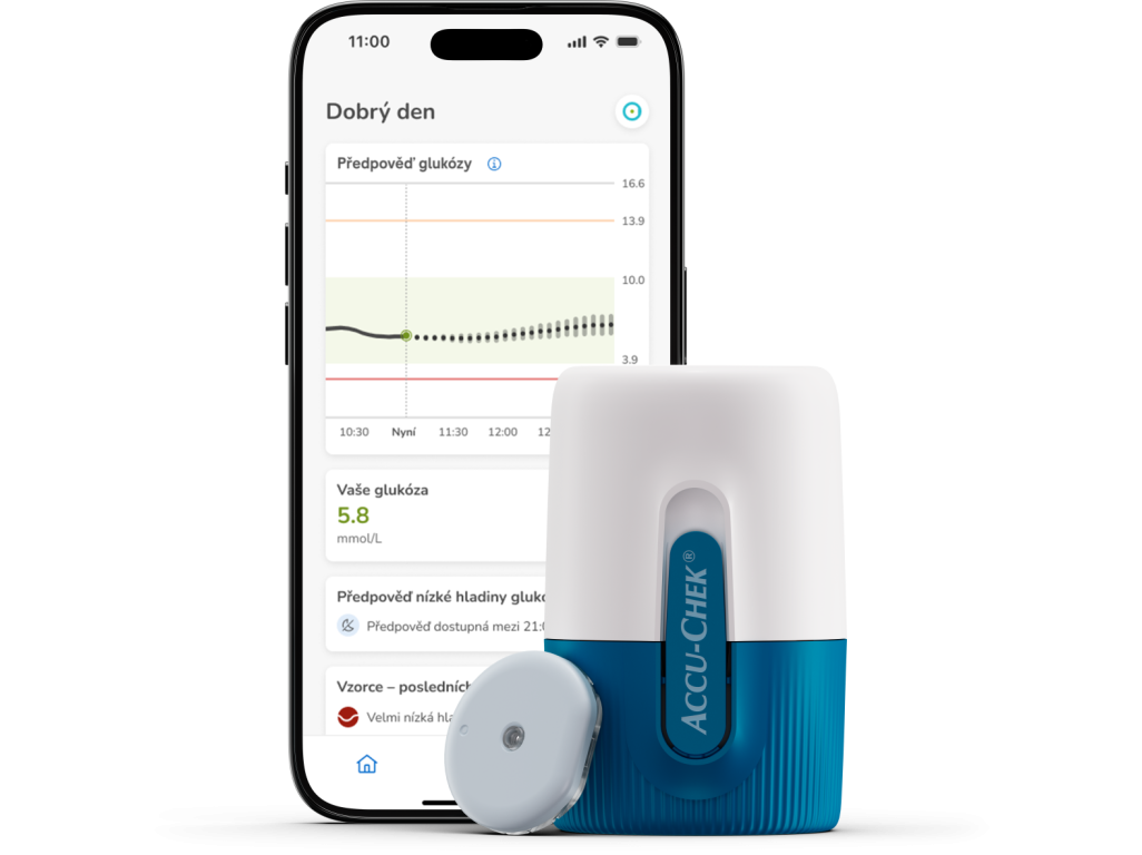 Senzor Accu-Chek SmartGuide pro měření cukru v krvi
