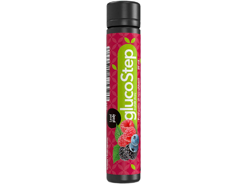GlucoStep 25ml - Lesní plody - první pomoc při hypoglykemii