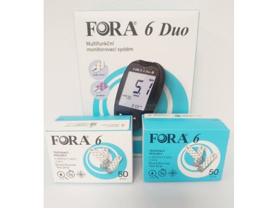 BALÍČEK! Fora 6 - Glukometr + 2 balení proužků